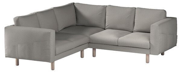 Potah na pohovku IKEA Norsborg rohová 4-místná barva šedá látka pletený vzor