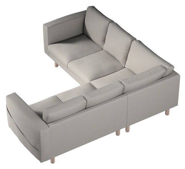 Potah na pohovku IKEA Norsborg rohová 4-místná barva šedá látka pletený vzor
