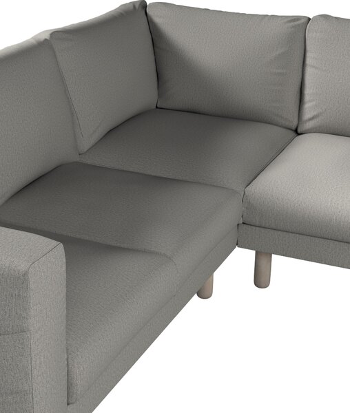 Potah na pohovku IKEA Norsborg rohová 4-místná barva šedá látka pletený vzor