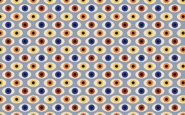 Fototapeta Vzor barevných očí, Geometrické fototapety, Populární fototapety, u51618v3 - Tapeko.co.cz