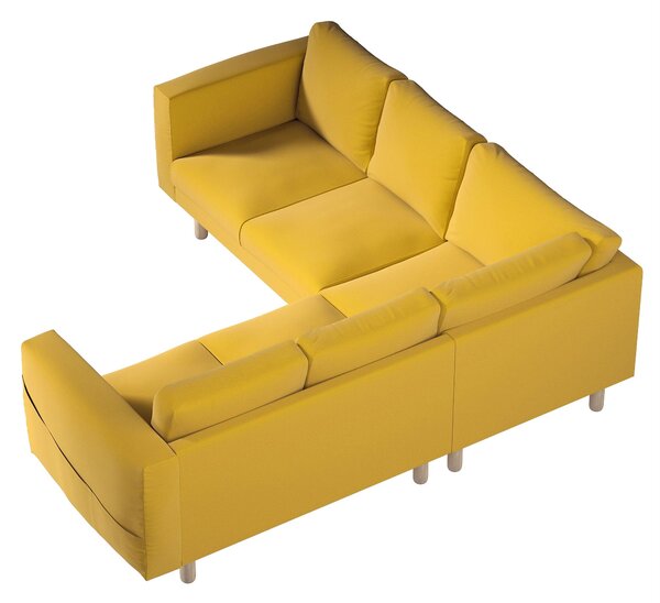 Potah na pohovku IKEA Norsborg rohová 4-místná barva žlutá látka sametová