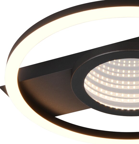 Stropní LED svítidlo WHEELER 2 černá/bílá