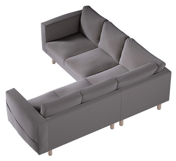 Potah na pohovku IKEA Norsborg rohová 4-místná barva hnědá látka sametová