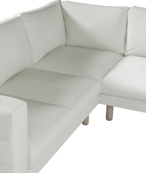 Potah na pohovku IKEA Norsborg rohová 4-místná barva krémová látka pletený vzor