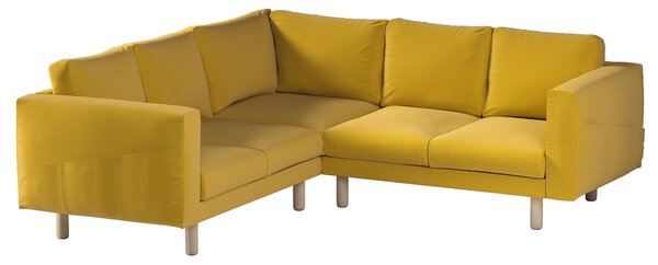 Potah na pohovku IKEA Norsborg rohová 4-místná barva žlutá látka sametová
