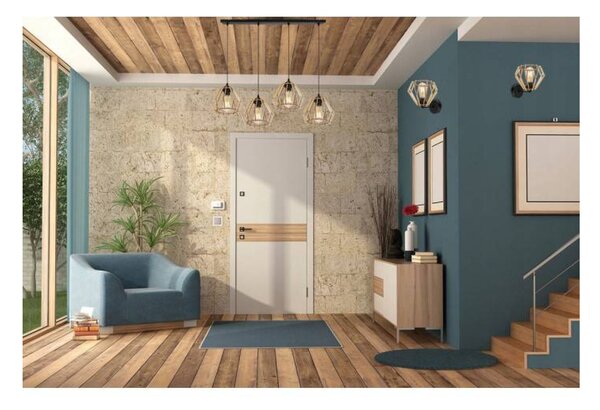 Light for home - Moderní svítidlo s dřevěnými stínidly v skandinávském stylu TIMBER 91444, 4x60W, E27, Černá