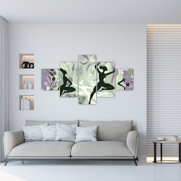 Obraz - Ilustrace tanečnic (125x70 cm)