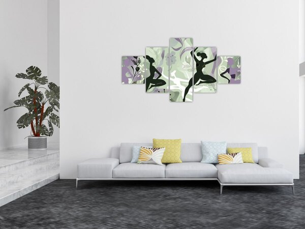 Obraz - Ilustrace tanečnic (125x70 cm)