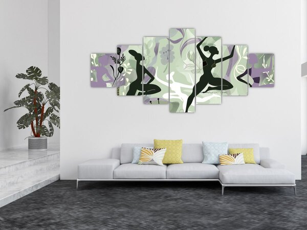 Obraz - Ilustrace tanečnic (210x100 cm)