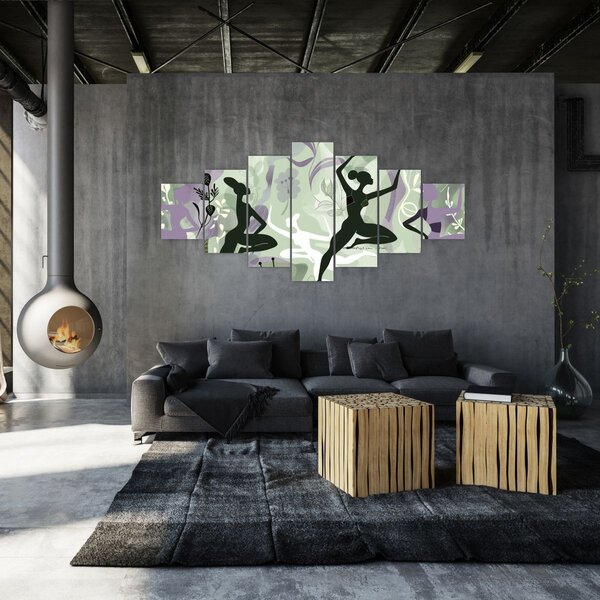 Obraz - Ilustrace tanečnic (210x100 cm)