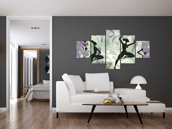 Obraz - Ilustrace tanečnic (125x70 cm)