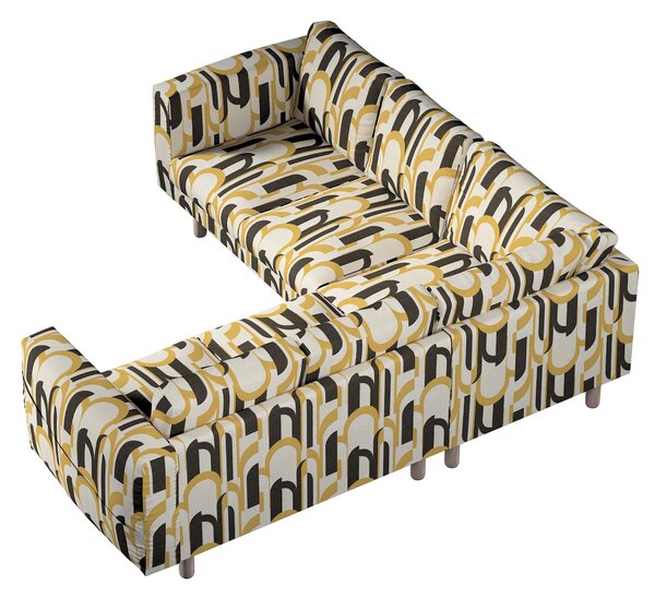 Potah na pohovku IKEA Norsborg rohová 4-místná barva vícebarevná látka pletený vzor, vzorované