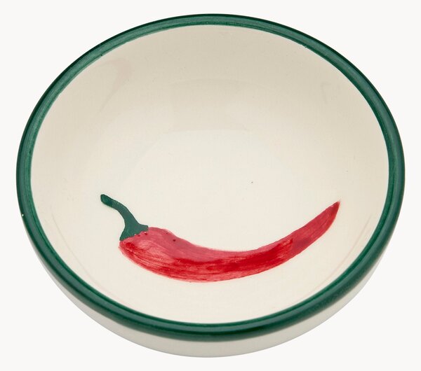 Ručně malovaná keramická miska Peperoncino
