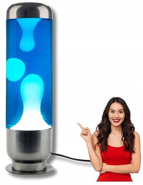 Kapslová stolní lampa modrá, hliníková - Design Balvi