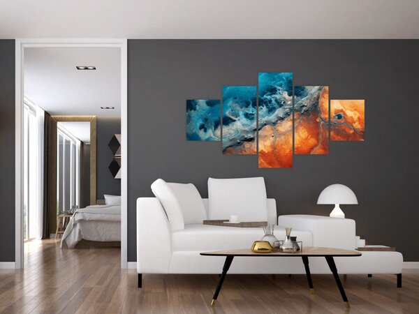 Obraz - Voda a oheň (125x70 cm)