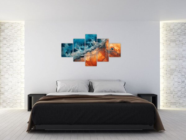 Obraz - Voda a oheň (125x70 cm)