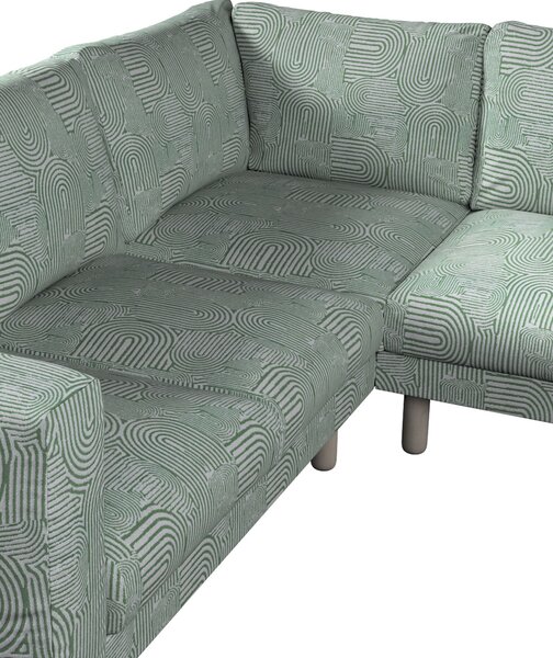 Potah na pohovku IKEA Norsborg rohová 4-místná barva zelená látka pletený vzor, vzorované