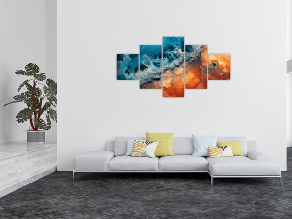 Obraz - Voda a oheň (125x70 cm)