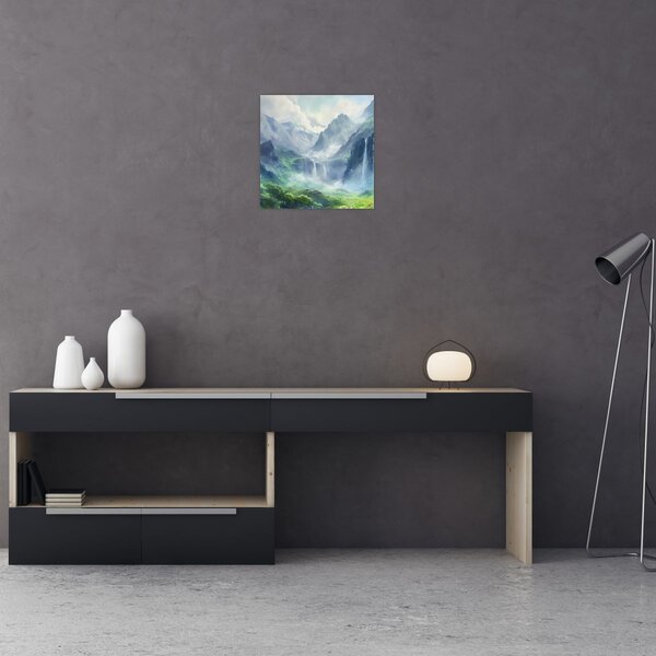 Obraz - Údolí vodopádů (30x30 cm)