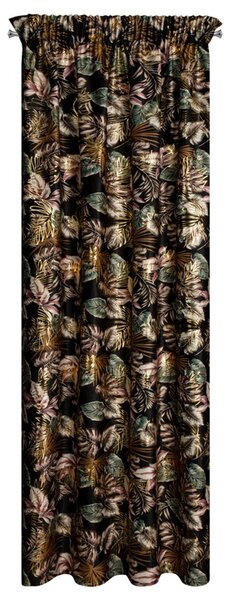Závěs MAROKO černá/zelená, 140x270 cm