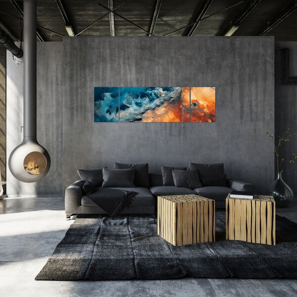 Obraz - Voda a oheň (170x50 cm)