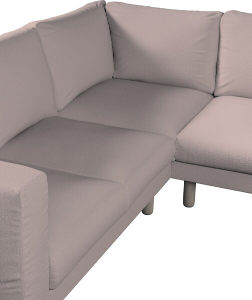 Potah na pohovku IKEA Norsborg rohová 4-místná barva růžová látka pletený vzor