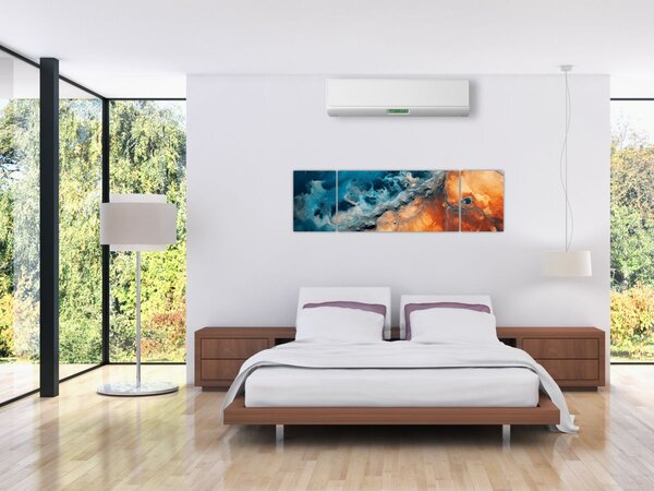 Obraz - Voda a oheň (170x50 cm)