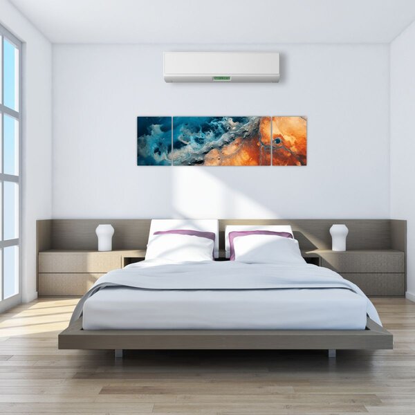 Obraz - Voda a oheň (170x50 cm)