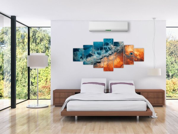 Obraz - Voda a oheň (210x100 cm)