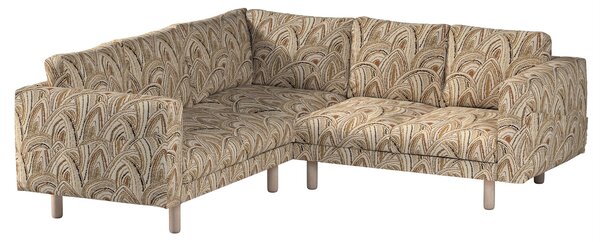 Potah na pohovku IKEA Norsborg rohová 4-místná barva béžová látka pletený vzor, vzorované