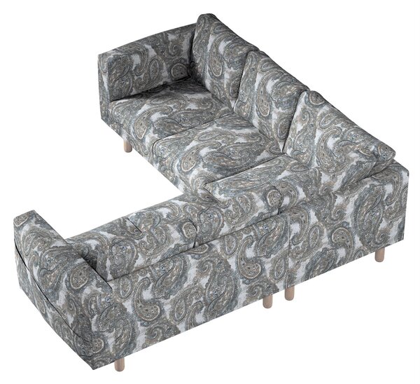 Potah na pohovku IKEA Norsborg rohová 4-místná barva vícebarevná látka pletený vzor, vzorované