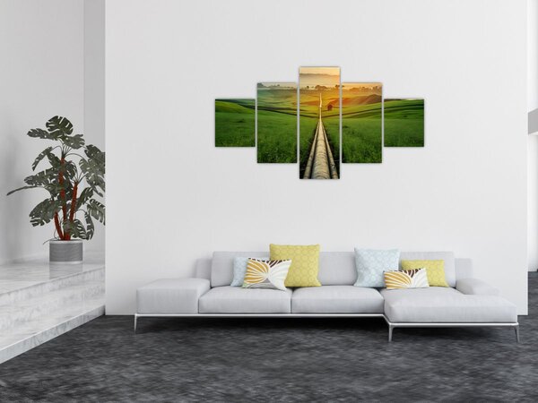 Obraz - Východ slunce nad údolím (125x70 cm)