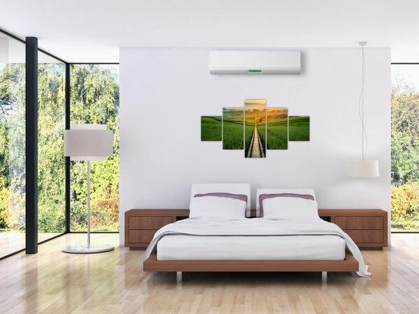 Obraz - Východ slunce nad údolím (125x70 cm)
