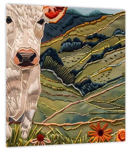 Obraz - Imitace pleteného motivu (30x30 cm)