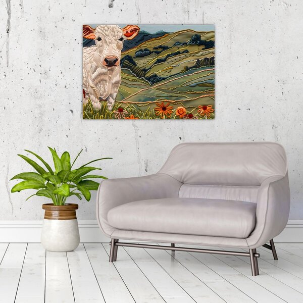 Obraz - Imitace pleteného motivu (70x50 cm)