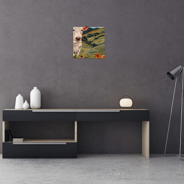 Obraz - Imitace pleteného motivu (30x30 cm)