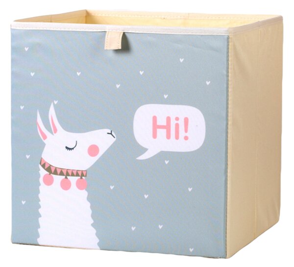 Dream Creations Látkový box na hračky alpaka šedý 33x33x33 cm