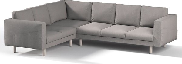 Potah na pohovku IKEA Norsborg rohová 5-místná barva šedá látka pletený vzor