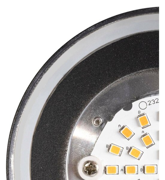 BIG WHITE SLV MANA WL PHASE nástěnné přisazené svítidlo antracit/rez kulaté 15 W 800/820 lm 2700/3000 K CRI90 stmívatelné 1006319 VÝPRODEJ VZORKU
