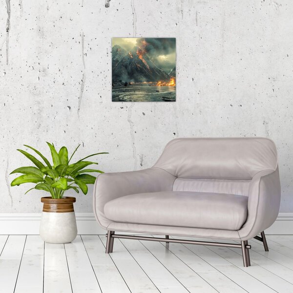 Obraz - Erupce sopky (30x30 cm)