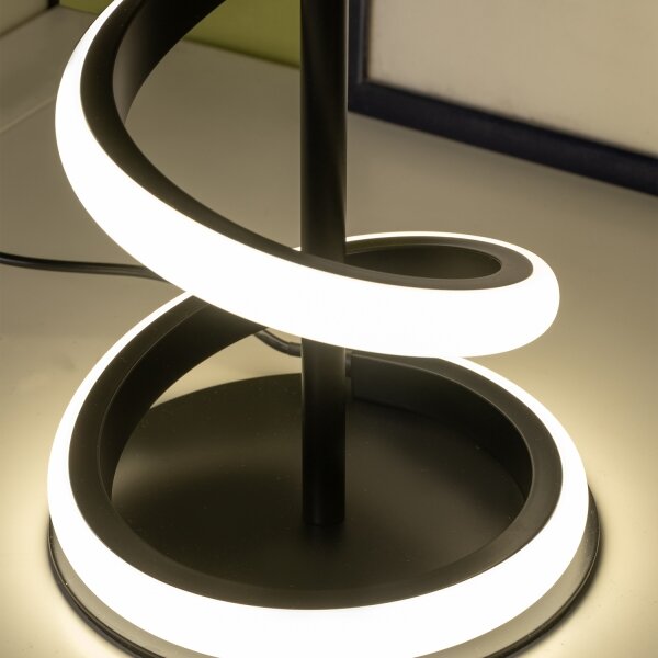 ONLI - LED Stolní lampa TWIST LED/12W/230V 4000K 40 cm černá
