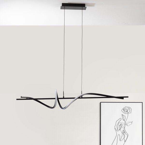 ONLI - LED Lustr na lanku TWIST LED/30W/230V 4000K černá