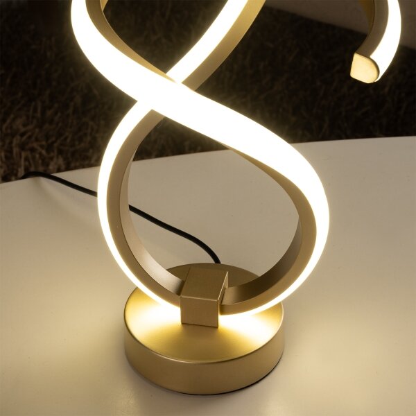 ONLI - LED Stolní lampa KIRA LED/12W/230V 4000K 38,5 cm zlatá