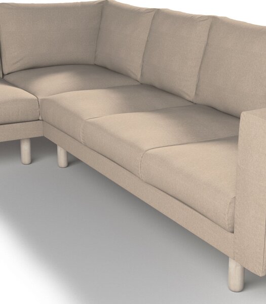 Potah na pohovku IKEA Norsborg rohová 5-místná barva béžová látka pletený vzor