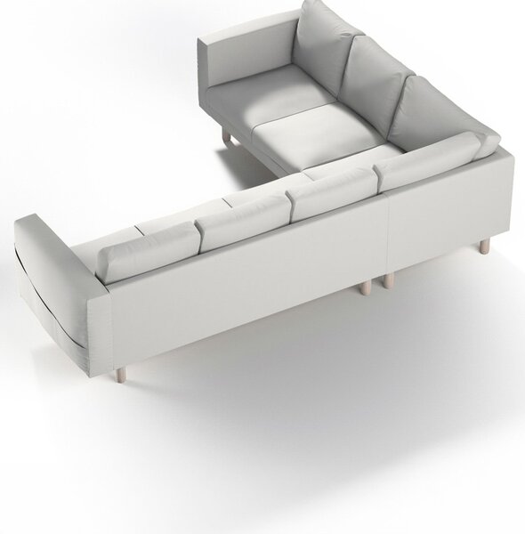 Potah na pohovku IKEA Norsborg rohová 5-místná barva šedá látka pletený vzor