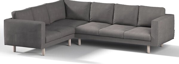 Potah na pohovku IKEA Norsborg rohová 5-místná barva šedá látka pletený vzor