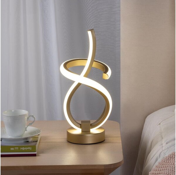 ONLI - LED Stolní lampa KIRA LED/10W/230V 4000K 28 cm zlatá