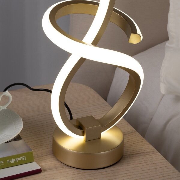 ONLI - LED Stolní lampa KIRA LED/10W/230V 4000K 28 cm zlatá