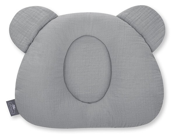 Sleepee Mušelínový fixační polštář TMAVĚ ŠEDÝ pro miminko