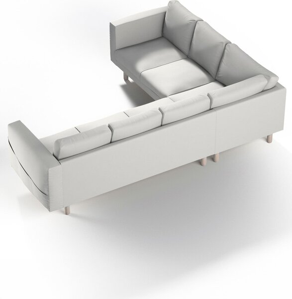 Potah na pohovku IKEA Norsborg rohová 5-místná barva šedá látka pletený vzor
